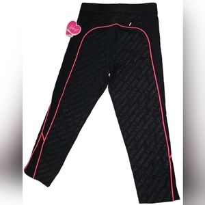 NWT Juicy Couture Sport Activewear Black Leggings with Back Pocket